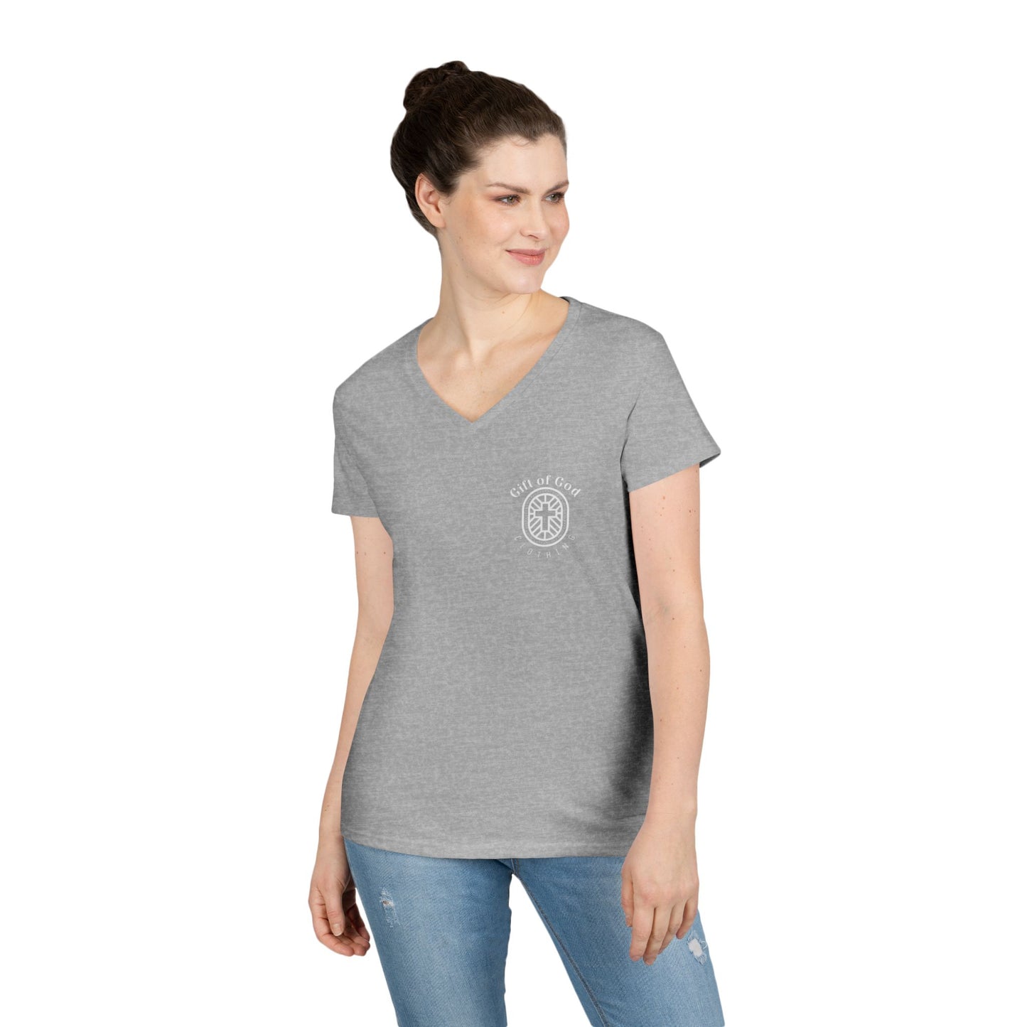 Pray, Hope, and Don't Worry- Padre Pio quote Women's V-neck shirt