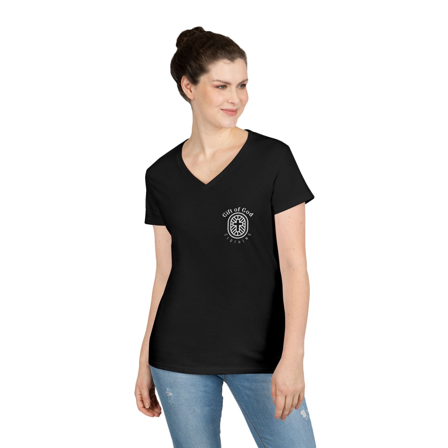 Pray, Hope, and Don't Worry- Padre Pio quote Women's V-neck shirt