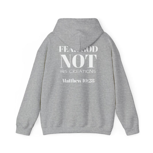 Fear God, not his creations unisex Christian Hoodie