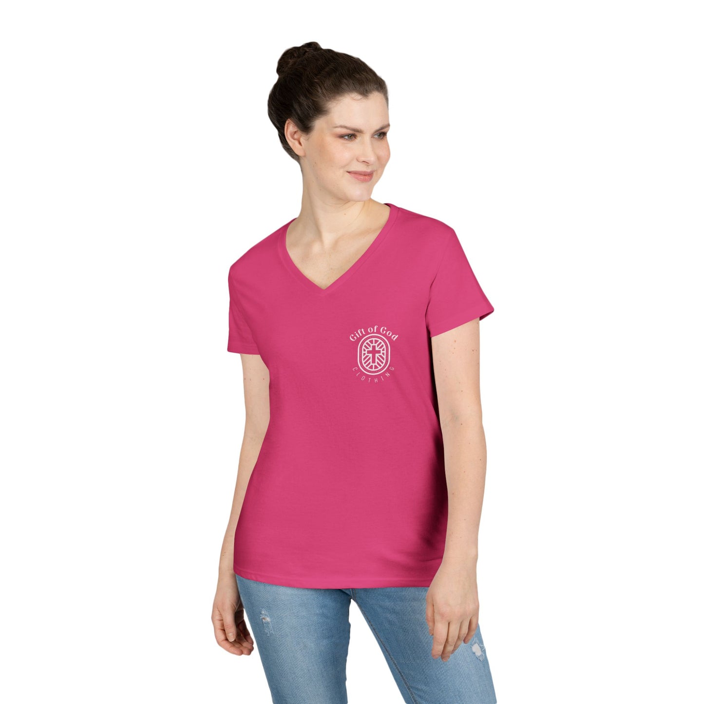 Pray, Hope, and Don't Worry- Padre Pio quote Women's V-neck shirt